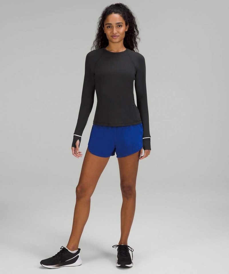 Lululemon It's Rulu Räfflad Långärmad Tröja Dam Svarta Sverige | PRXCKZ695