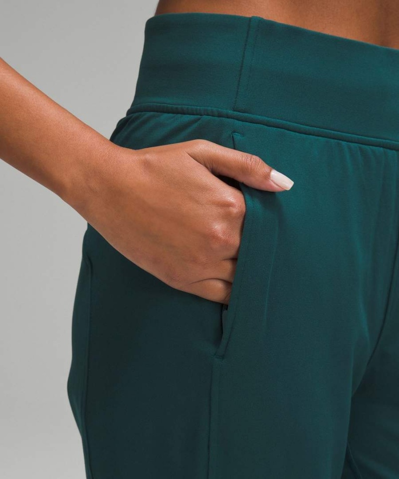 Lululemon It's Rulu Run Fleece High-Rise Full Length Joggingbyxor Dam Turkos Sverige | GVTAIY154