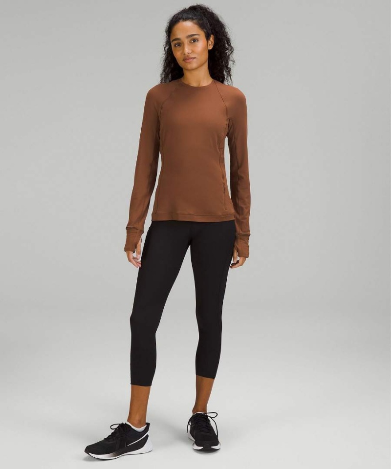 Lululemon It's Rulu Run Långärmad Tröja Dam Bruna Sverige | ECSPXZ398