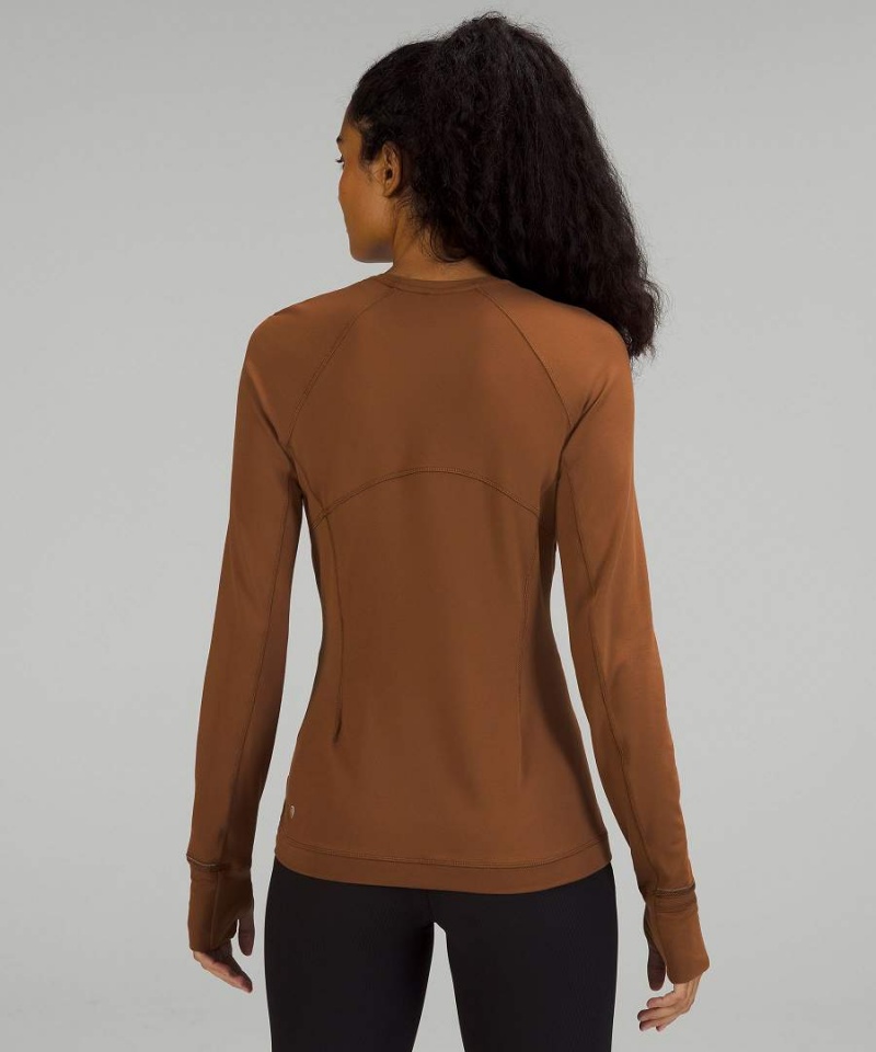 Lululemon It's Rulu Run Långärmad Tröja Dam Bruna Sverige | ECSPXZ398