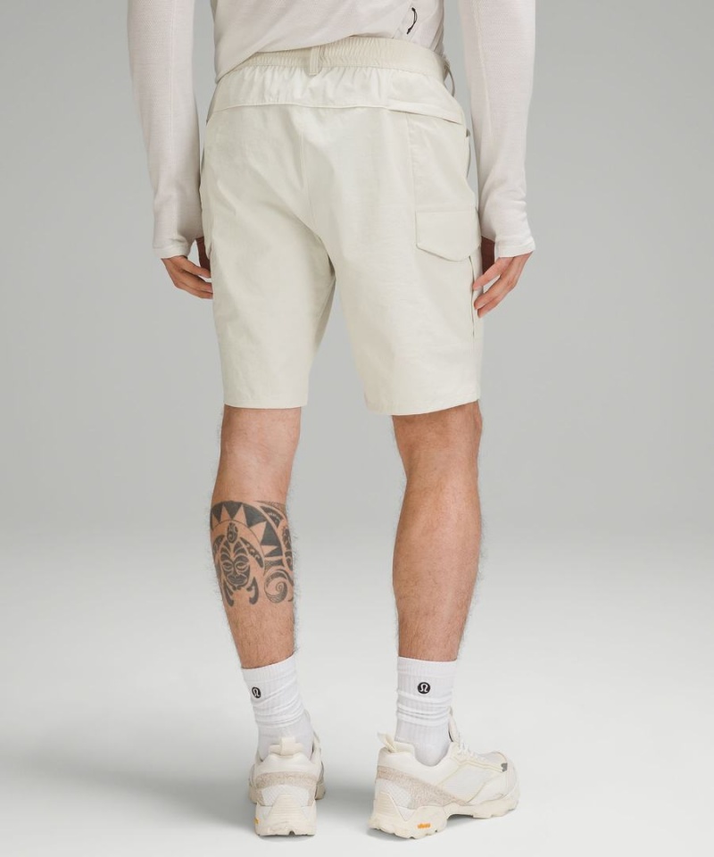Lululemon Klassiska-Fit 9 Vandring Cargo Shorts Herr Beige Sverige | AINVEW057