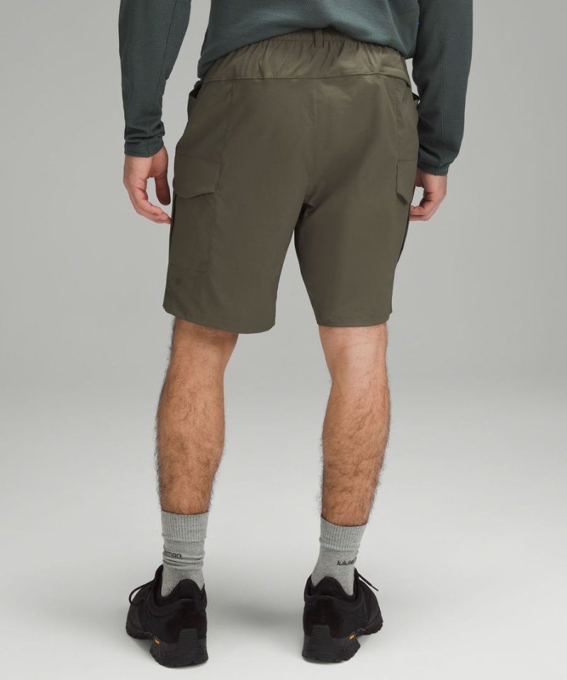 Lululemon Klassiska-Fit 9 Vandring Cargo Shorts Herr Gröna Sverige | NRFMWQ351