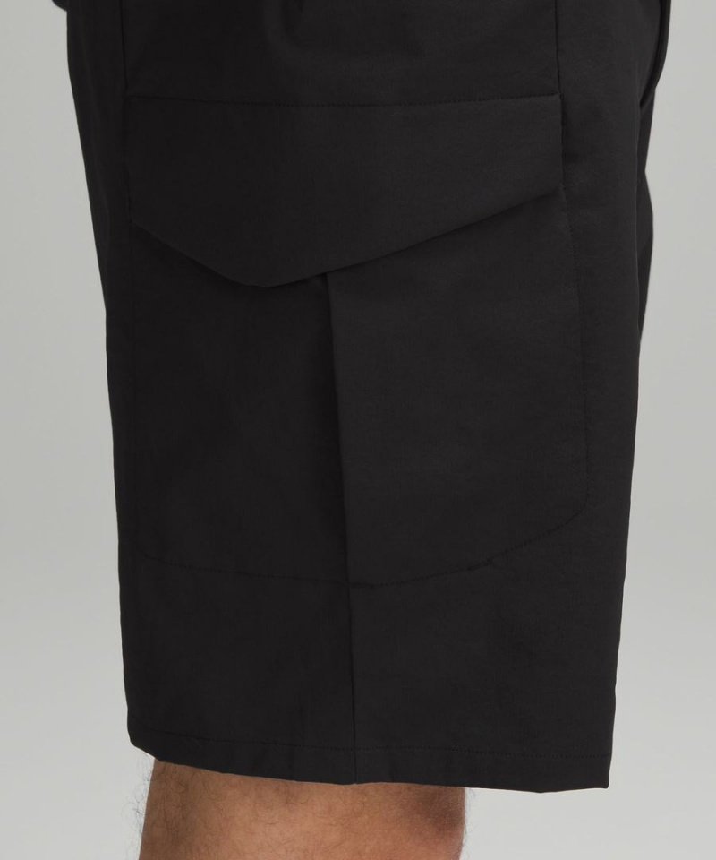 Lululemon Klassiska-Fit 9 Vandring Cargo Shorts Herr Svarta Sverige | MJHRKU813
