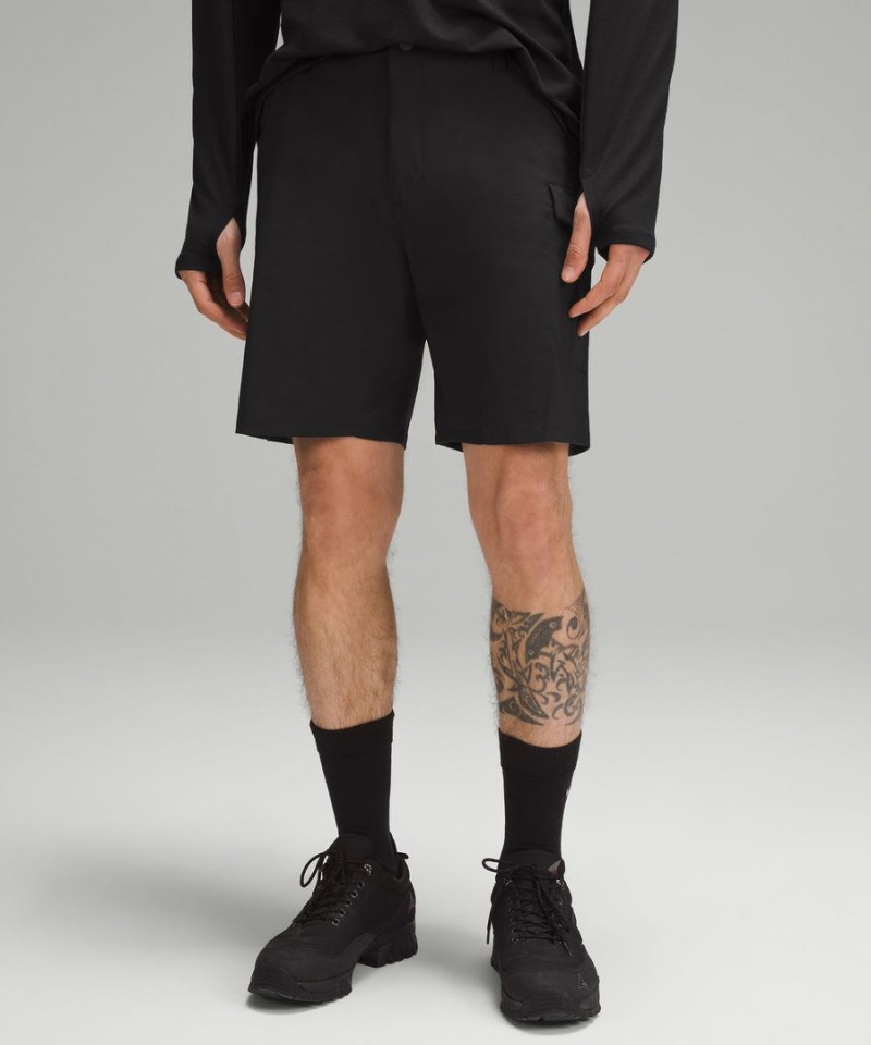Lululemon Klassiska-Fit 9 Vandring Cargo Shorts Herr Svarta Sverige | MJHRKU813