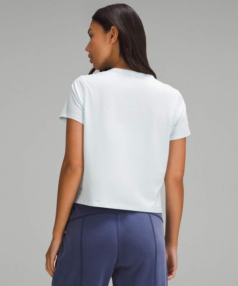 Lululemon Klassiska-Fit Bomull-Blend T-shirt Dam Turkos Sverige | DPAXWV257