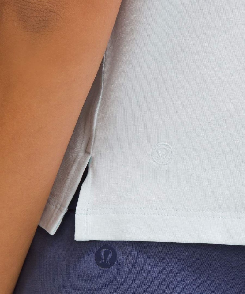 Lululemon Klassiska-Fit Bomull-Blend T-shirt Dam Turkos Sverige | DPAXWV257