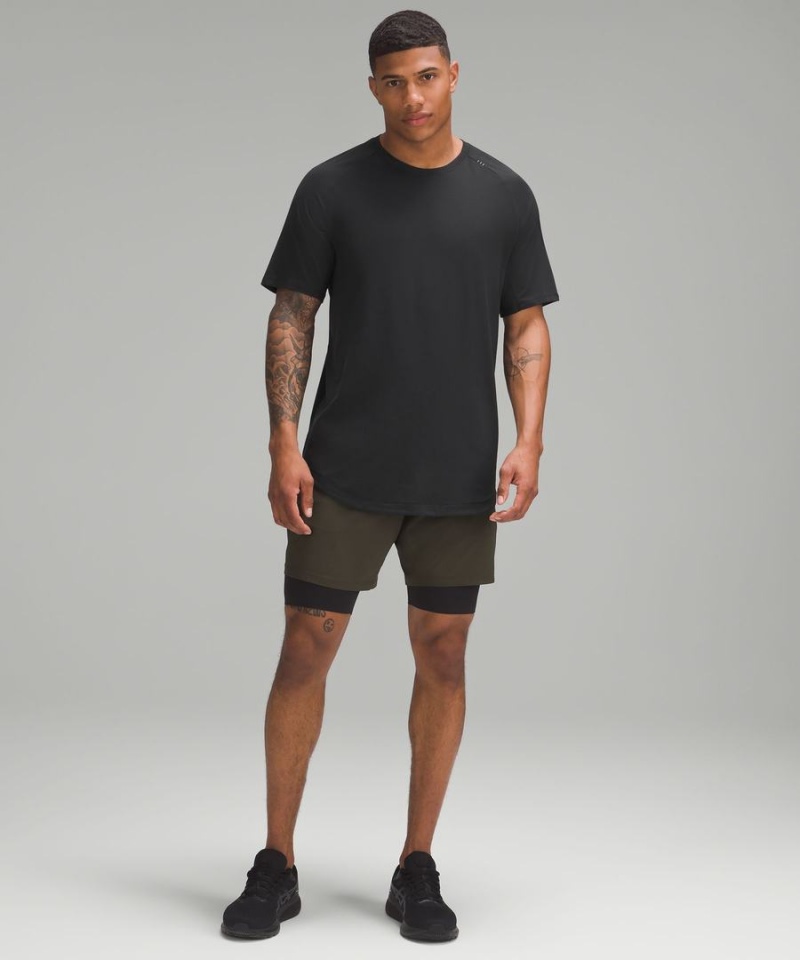 Lululemon License to Train Half Tight 9 Shorts Herr Svarta Sverige | XWMZKA562