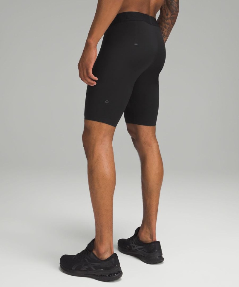 Lululemon License to Train Half Tight 9 Shorts Herr Svarta Sverige | XWMZKA562