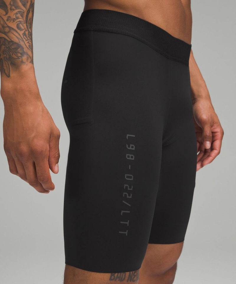 Lululemon License to Train Half Tight 9 Shorts Herr Svarta Sverige | XWMZKA562