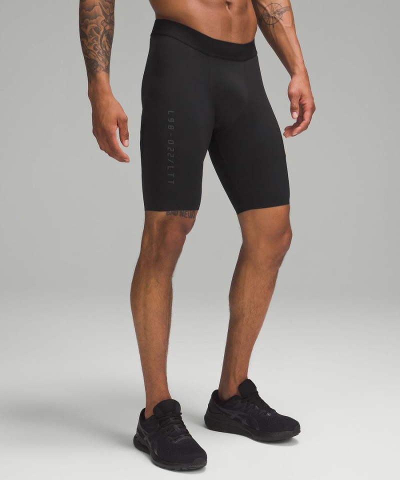 Lululemon License to Train Half Tight 9 Shorts Herr Svarta Sverige | XWMZKA562