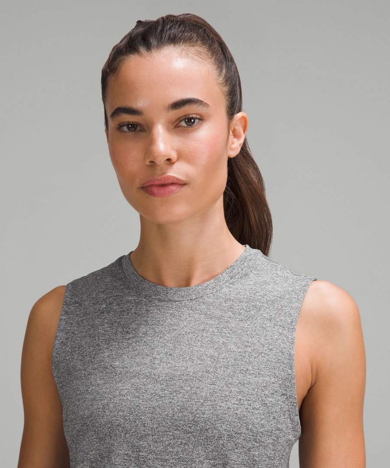 Lululemon License to Train Klassiska-Fit Linne Dam Svarta Sverige | QKTJAN647