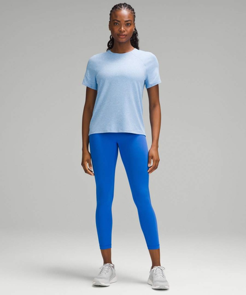 Lululemon License to Train Klassiska-Fit T-shirt Dam Blå Sverige | KVZLQS209