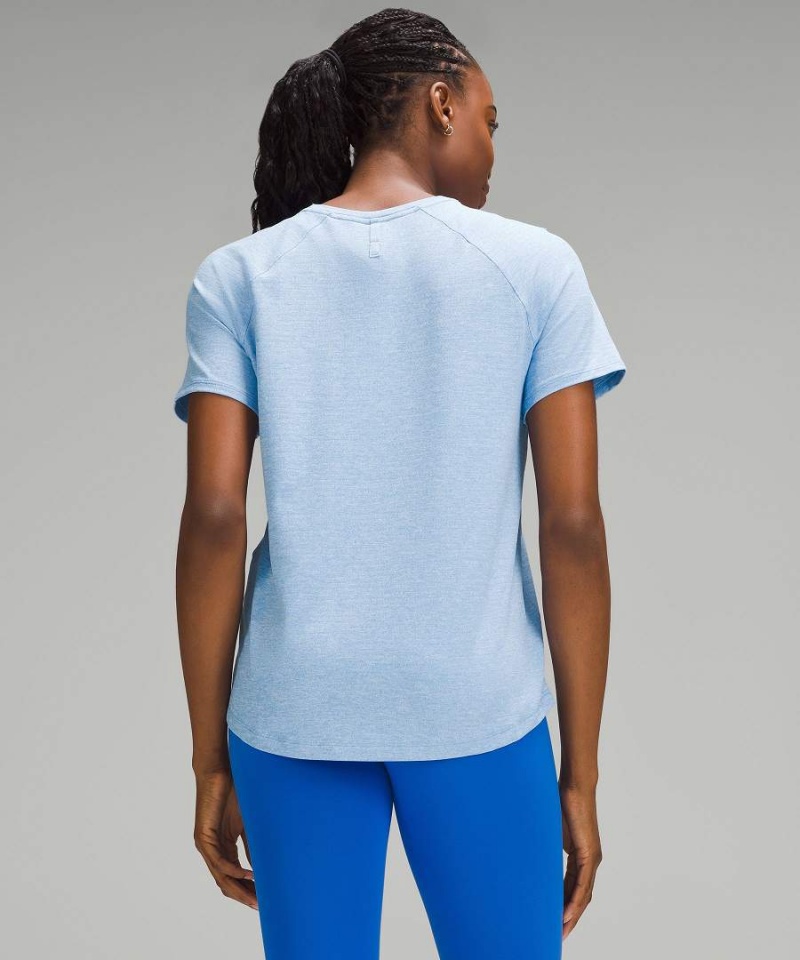 Lululemon License to Train Klassiska-Fit T-shirt Dam Blå Sverige | KVZLQS209