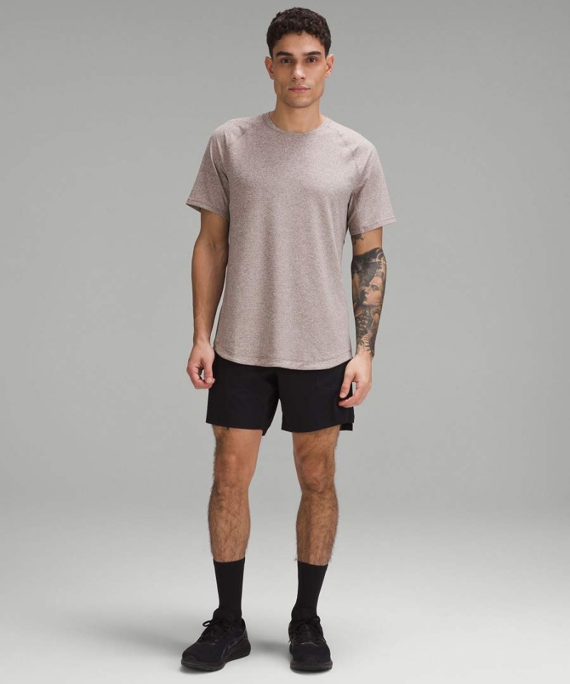 Lululemon License to Train Korta-Sleeve T-shirt Herr Grå Vita Sverige | ANESRD403