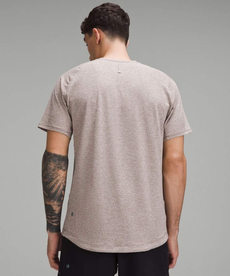 Lululemon License to Train Korta-Sleeve T-shirt Herr Grå Vita Sverige | ANESRD403