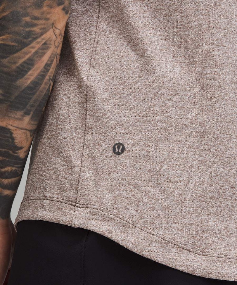 Lululemon License to Train Korta-Sleeve T-shirt Herr Grå Vita Sverige | ANESRD403