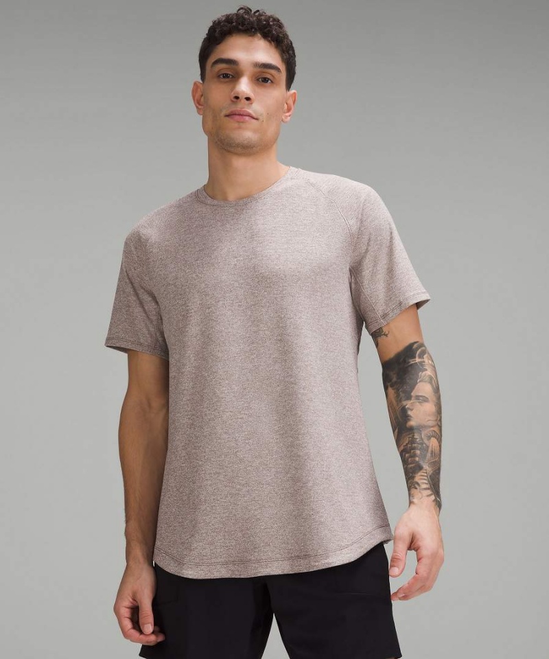 Lululemon License to Train Korta-Sleeve T-shirt Herr Grå Vita Sverige | ANESRD403