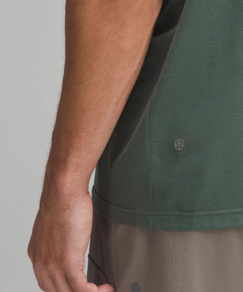 Lululemon License to Train Relaxed Korta-Sleeve T-shirt Herr Mörkgröna Sverige | FKOPMR026