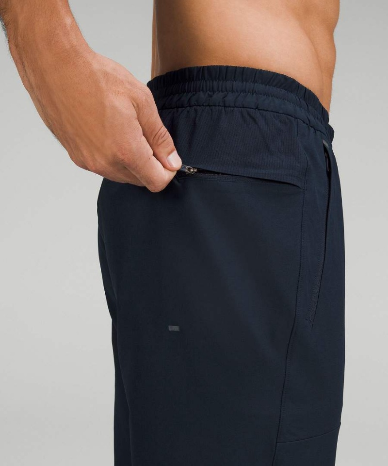 Lululemon License to Train Shorter Joggingbyxor Herr Marinblå Sverige | LKSDXI437