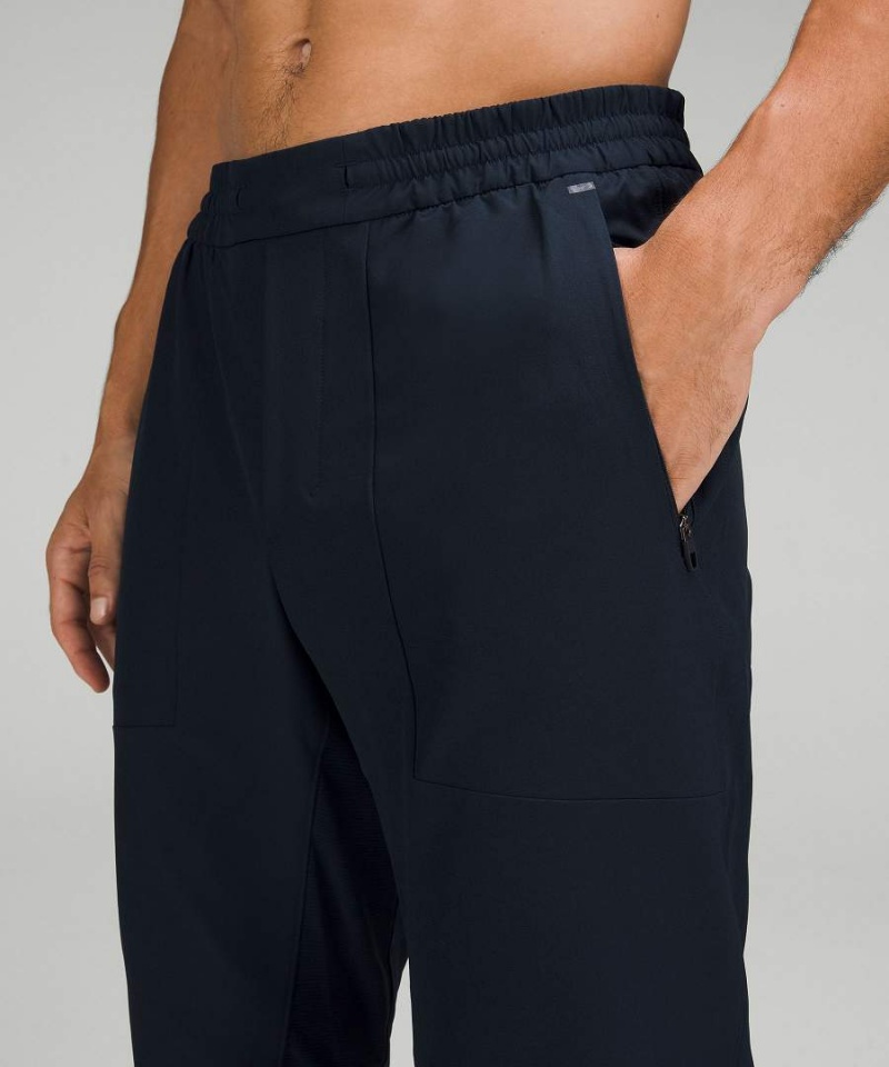 Lululemon License to Train Shorter Joggingbyxor Herr Marinblå Sverige | LKSDXI437
