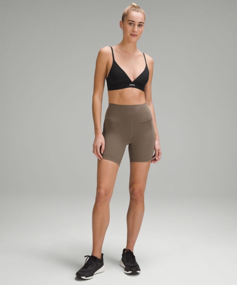 Lululemon License to Train Triangle Bra Light Support, A/B Cup Sport BH Dam Svarta Sverige | HTLIDA285