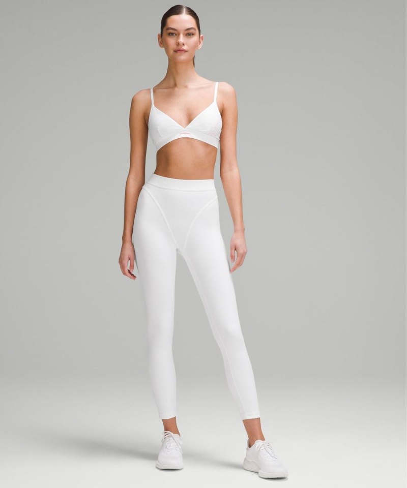 Lululemon License to Train Triangle Bra Light Support, A/B Cup Tryck Sport BH Dam Vita Sverige | NZFPWI837