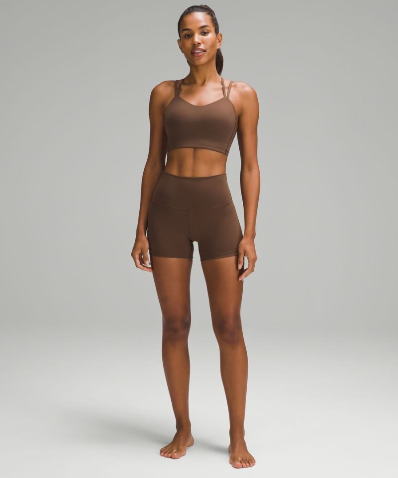 Lululemon Like a Cloud Longline Bra Light Support, B/C Cup Sport BH Dam Choklad Sverige | JRXELV756