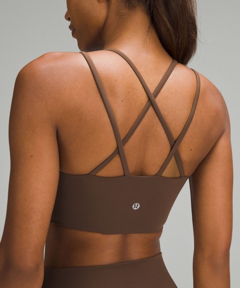 Lululemon Like a Cloud Longline Bra Light Support, B/C Cup Sport BH Dam Choklad Sverige | JRXELV756
