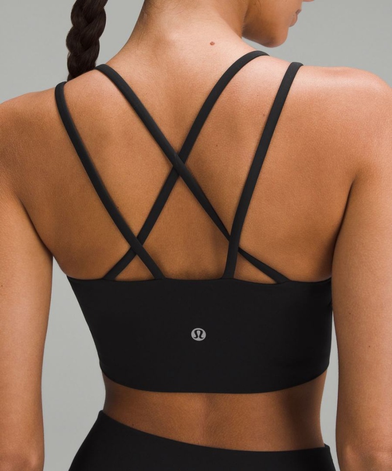 Lululemon Like a Cloud Longline Bra Light Support, B/C Cup Sport BH Dam Svarta Sverige | CMSGPH195