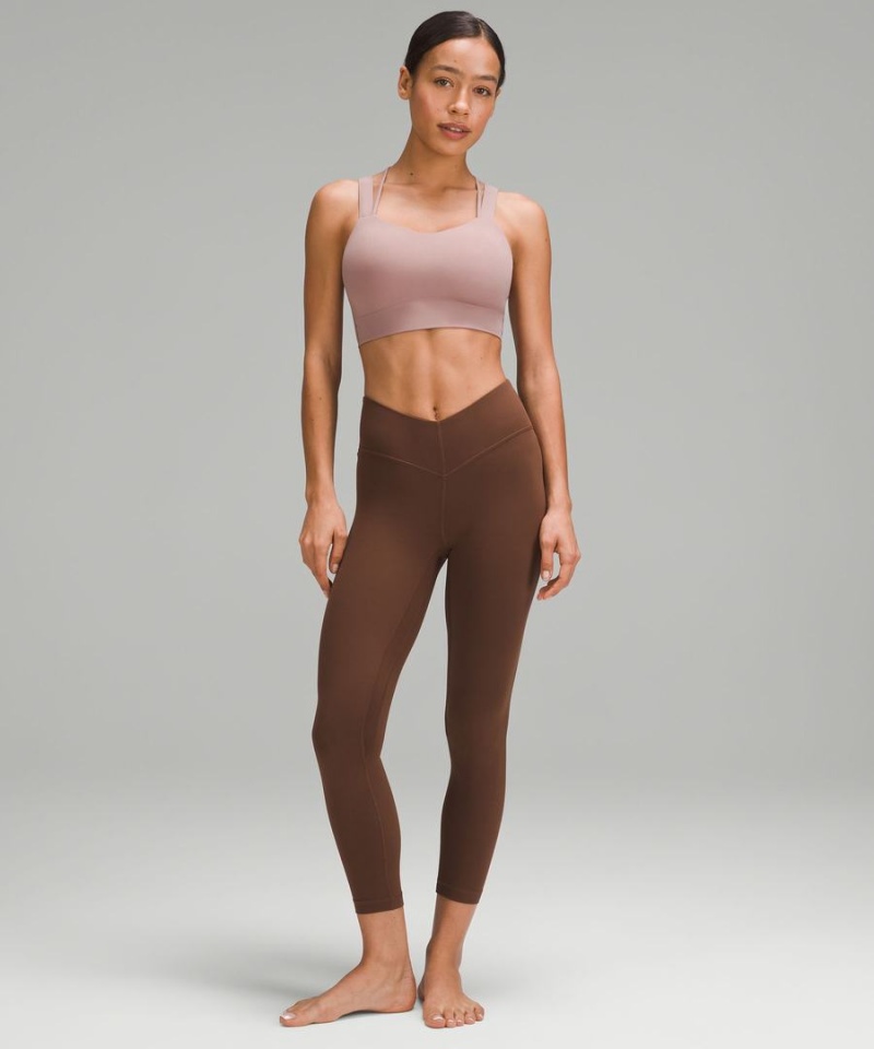 Lululemon Like a Cloud Longline Bra Light Support, D/DD Cup Sport BH Dam Rosa Sverige | LBHOGT483