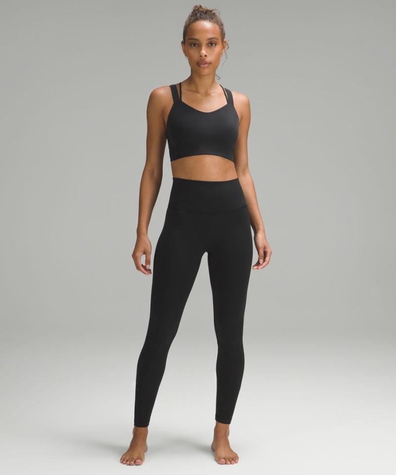 Lululemon Like a Cloud Longline Bra Light Support, D/DD Cup Sport BH Dam Svarta Sverige | JXRKGY725