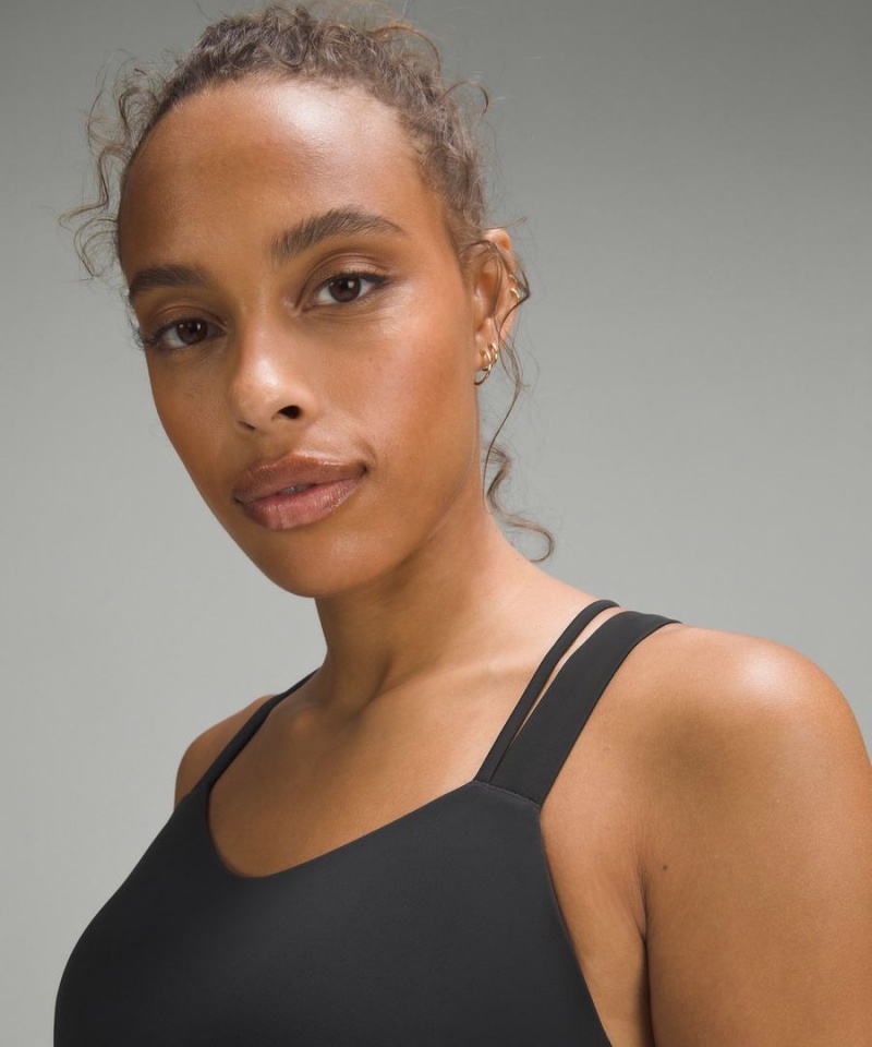 Lululemon Like a Cloud Longline Bra Light Support, D/DD Cup Sport BH Dam Svarta Sverige | JXRKGY725