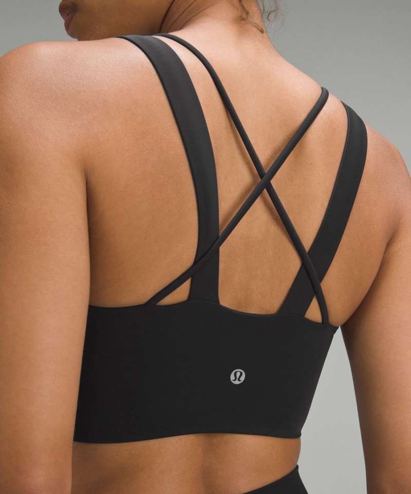 Lululemon Like a Cloud Longline Bra Light Support, D/DD Cup Sport BH Dam Svarta Sverige | JXRKGY725