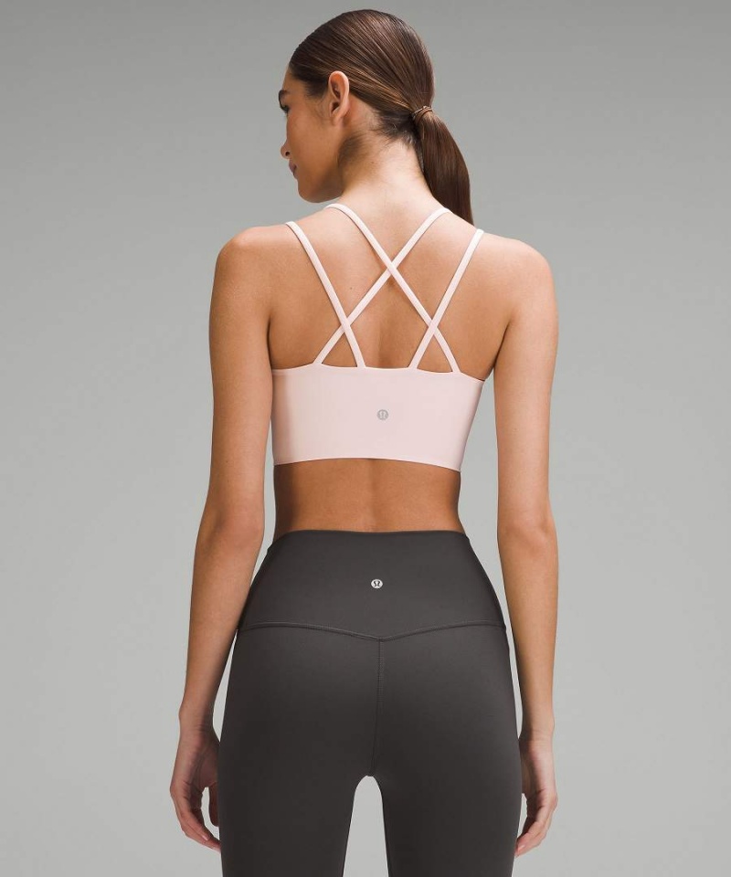 Lululemon Like a Cloud Longline Bra Light Support, B/C Cup Sport BH Dam Ljusröda Sverige | KVRBUL637