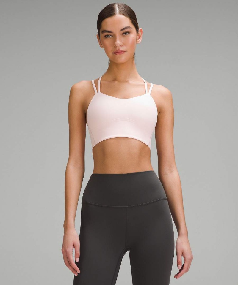 Lululemon Like a Cloud Longline Bra Light Support, B/C Cup Sport BH Dam Ljusröda Sverige | KVRBUL637