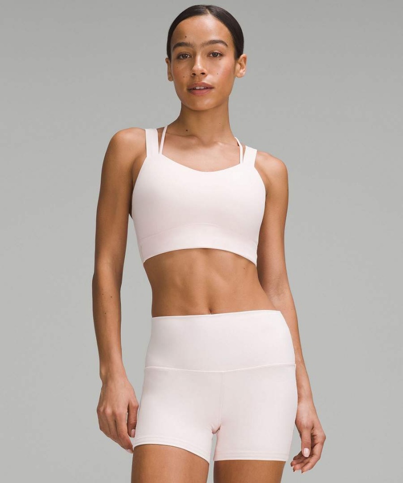 Lululemon Like a Cloud Longline Bra Light Support, D/DD Cup Sport BH Dam Ljusröda Sverige | TJSWAB540