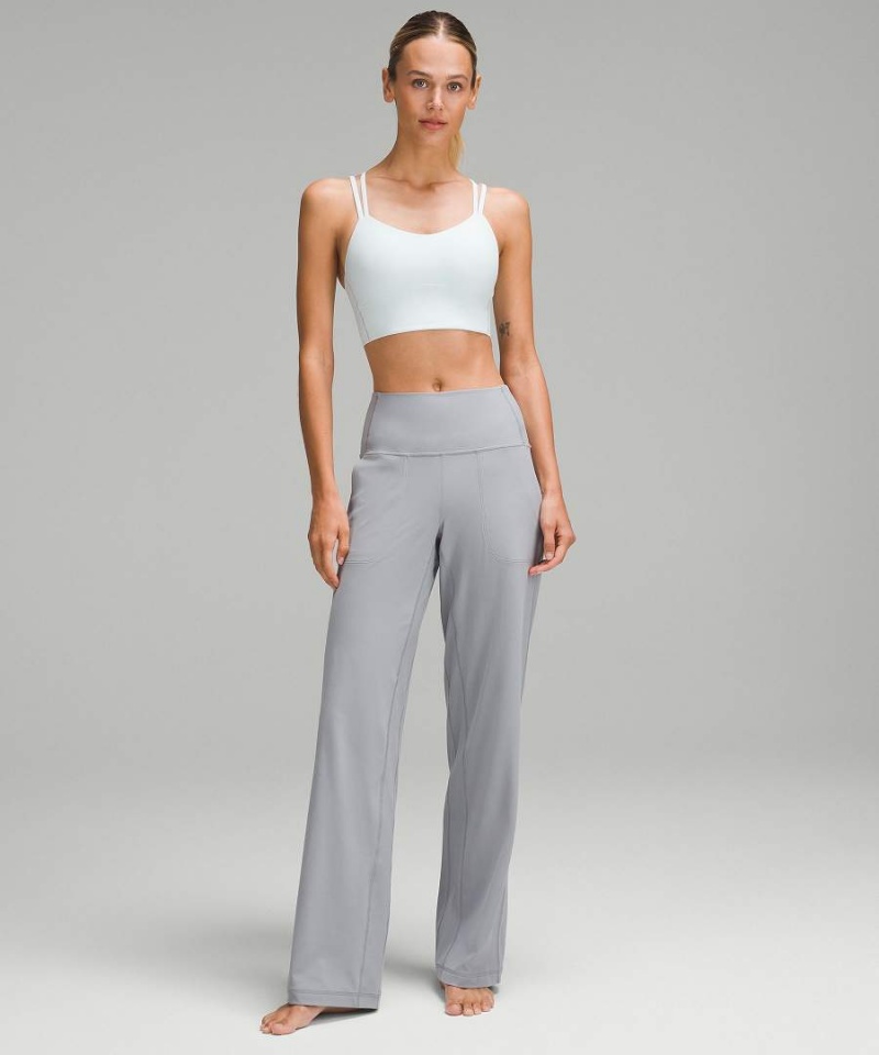 Lululemon Like a Cloud Longline Bra Light Support, B/C Cup Sport BH Dam Silver Sverige | PBRODE614