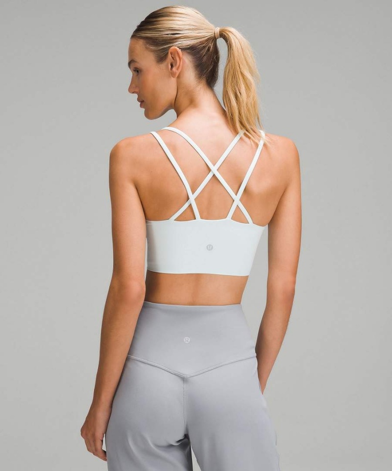 Lululemon Like a Cloud Longline Bra Light Support, B/C Cup Sport BH Dam Silver Sverige | PBRODE614