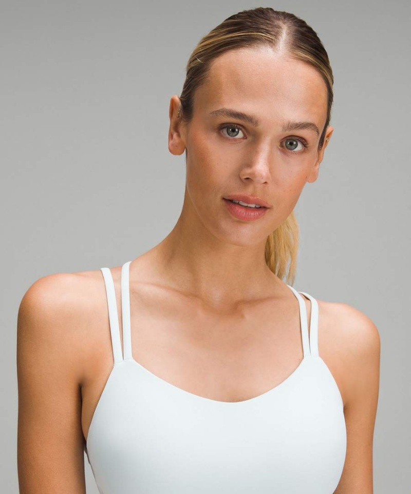 Lululemon Like a Cloud Longline Bra Light Support, B/C Cup Sport BH Dam Silver Sverige | PBRODE614