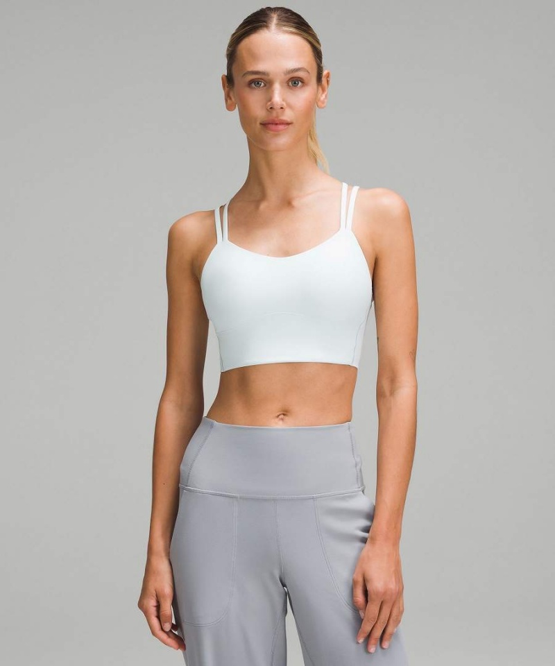 Lululemon Like a Cloud Longline Bra Light Support, B/C Cup Sport BH Dam Silver Sverige | PBRODE614