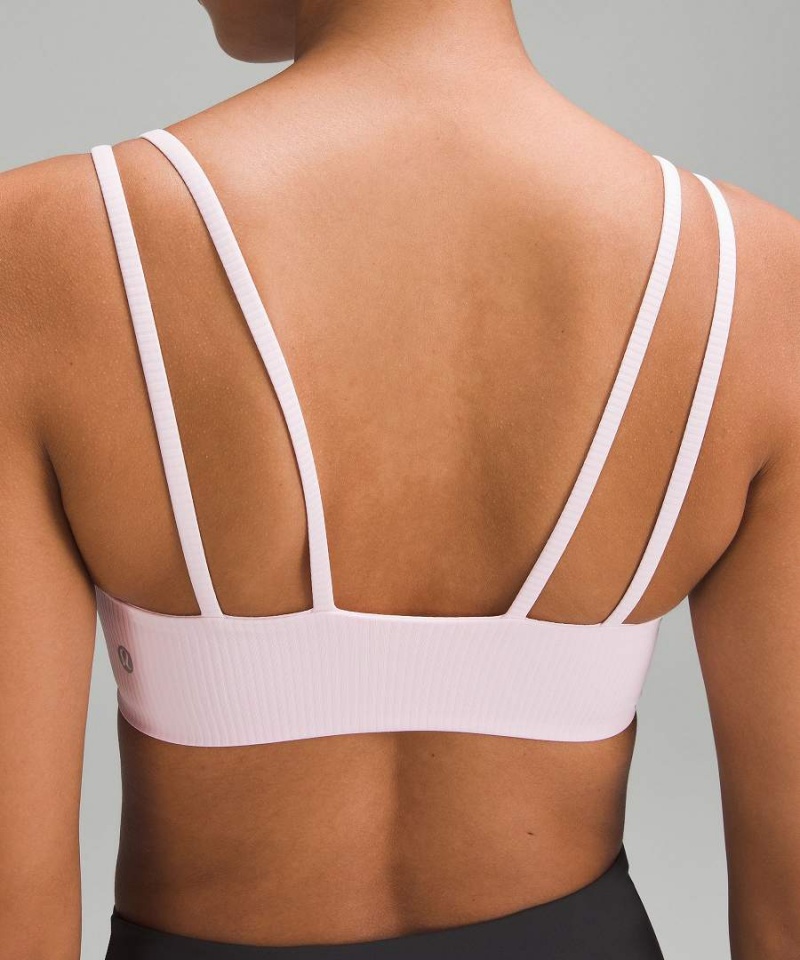 Lululemon Like a Cloud Räfflad Bra Light Support, B/C Cup Sport BH Dam Rosa Sverige | NGQBML746