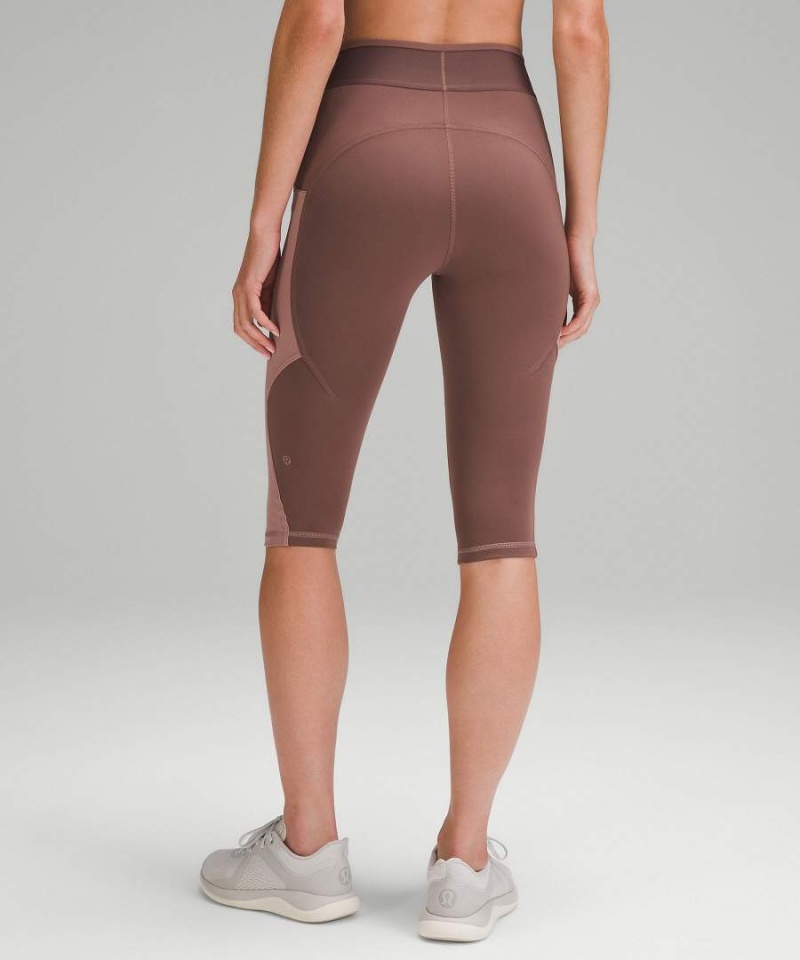 Lululemon Logo Waistband Everlux Tränings Crop 15