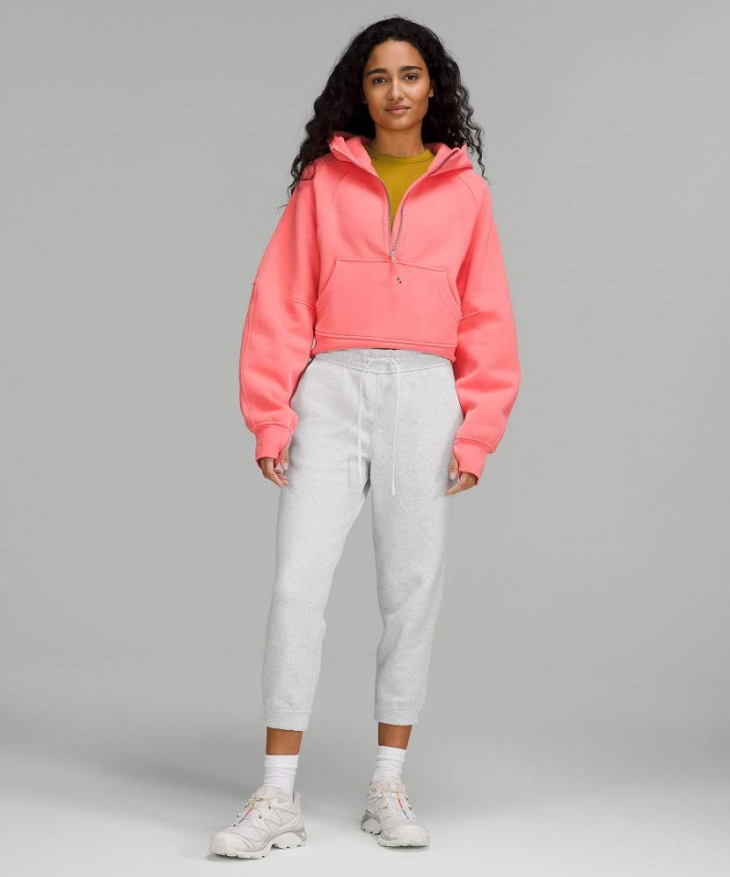 Lululemon Loungeful High-Rise Cropped Joggingbyxor Dam Ljusgrå Sverige | KGXZQA785