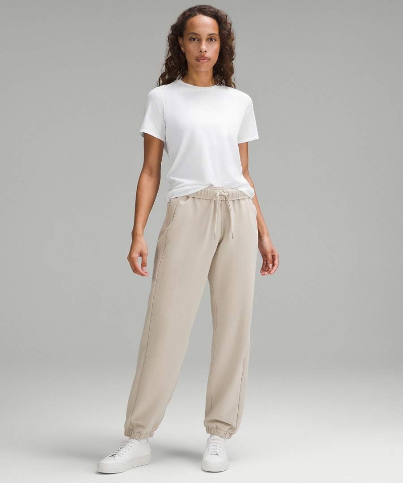 Lululemon Love Organic Bomull Hetero-Hem Crewneck T-shirt Dam Vita Sverige | QJEIAS724