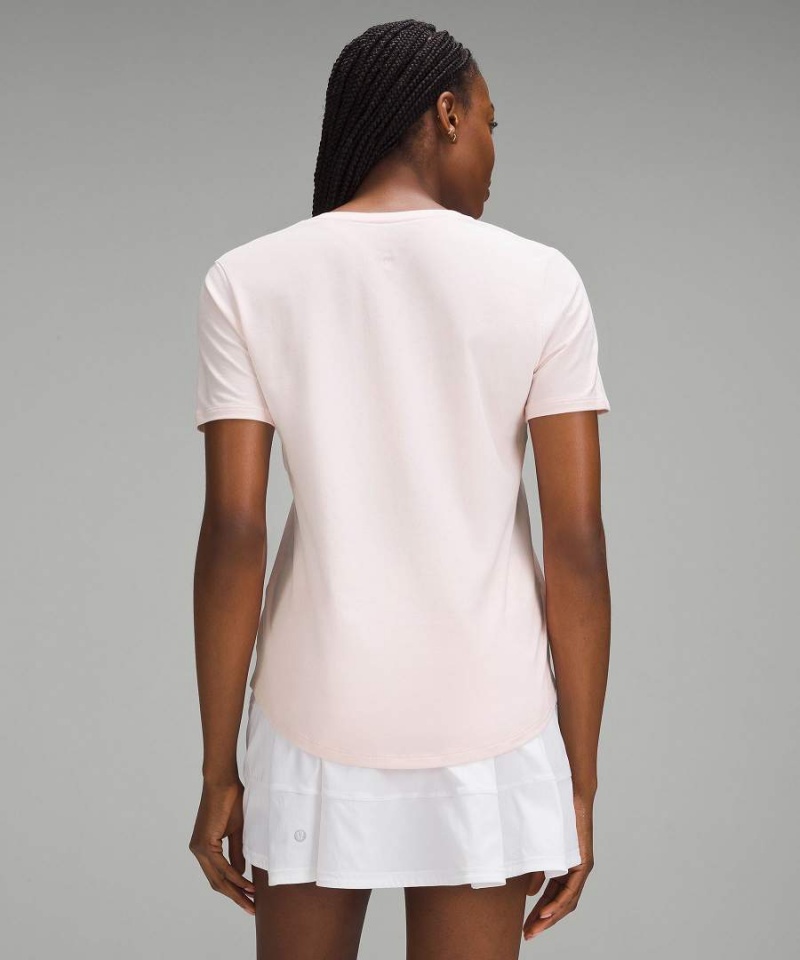 Lululemon Love V-Neck T-shirt Dam Ljusröda Sverige | EOSRFB075
