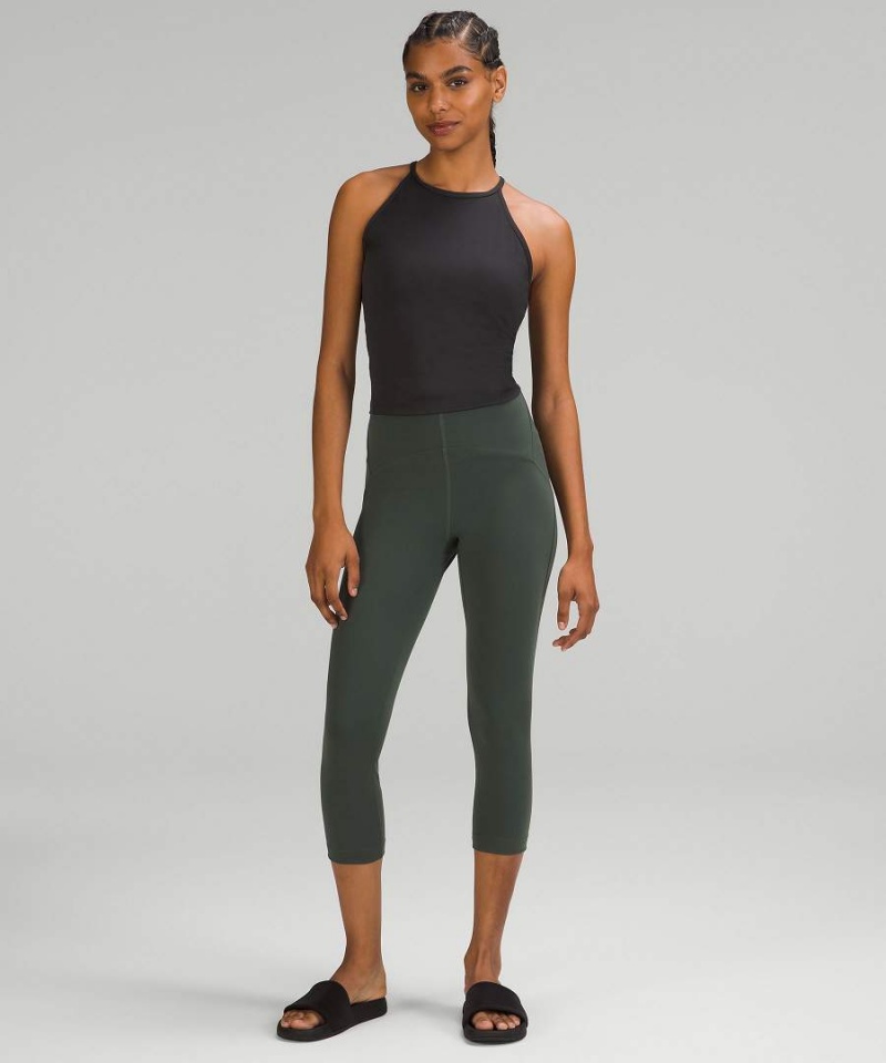 Lululemon Lätta High-Neck Yoga Linne Dam Svarta Sverige | GFQXLN569