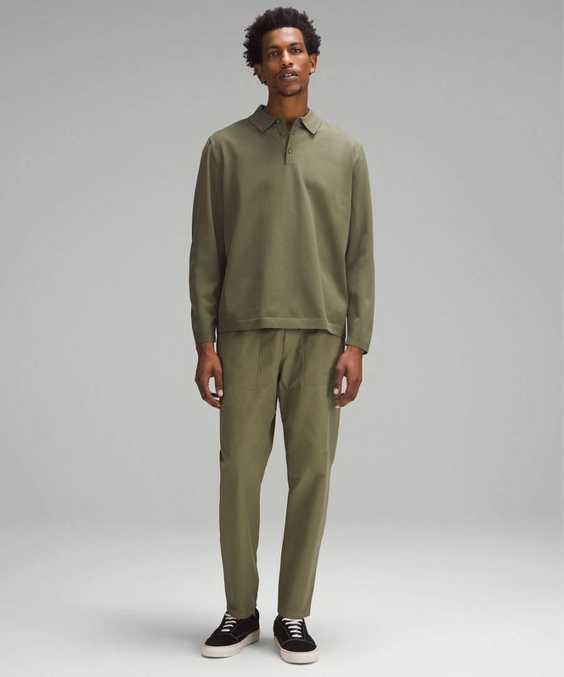 Lululemon Lätta Knit Long-Sleeve Piketröja Herr Olivgröna Sverige | GYUZPW054
