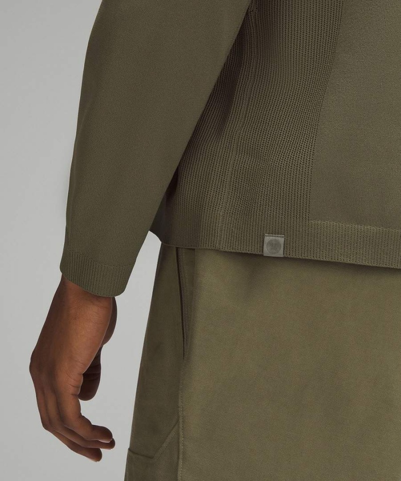 Lululemon Lätta Knit Long-Sleeve Piketröja Herr Olivgröna Sverige | GYUZPW054