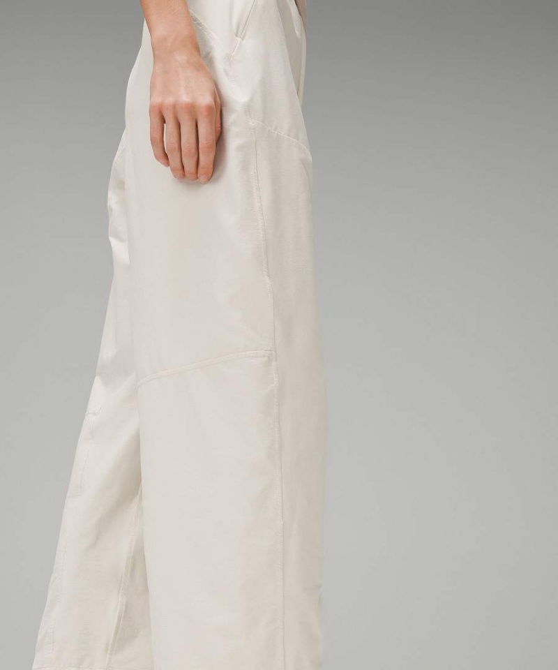 Lululemon Lätta Mid-Rise Barrel-Leg Cropped Byxor Dam Beige Sverige | QJXFYU816