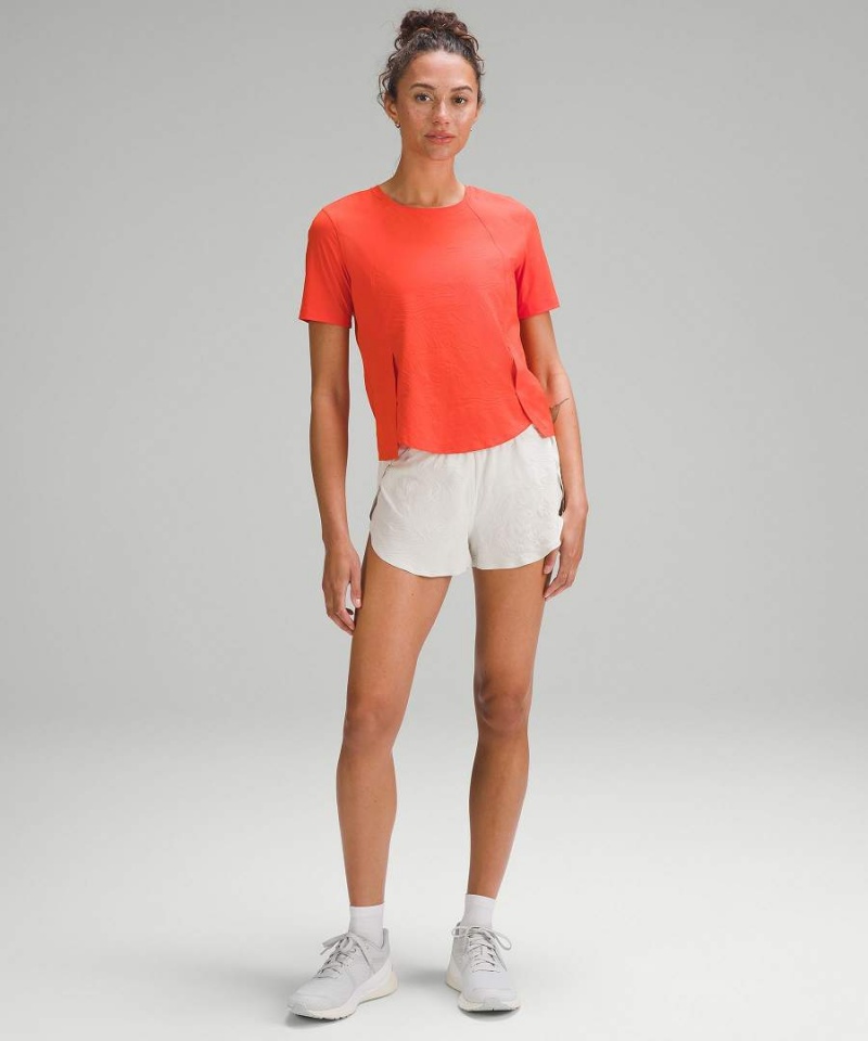 Lululemon Lätta Stretch Airflow Löpar T-shirt Dam Orange Orange Sverige | MLYCQD342